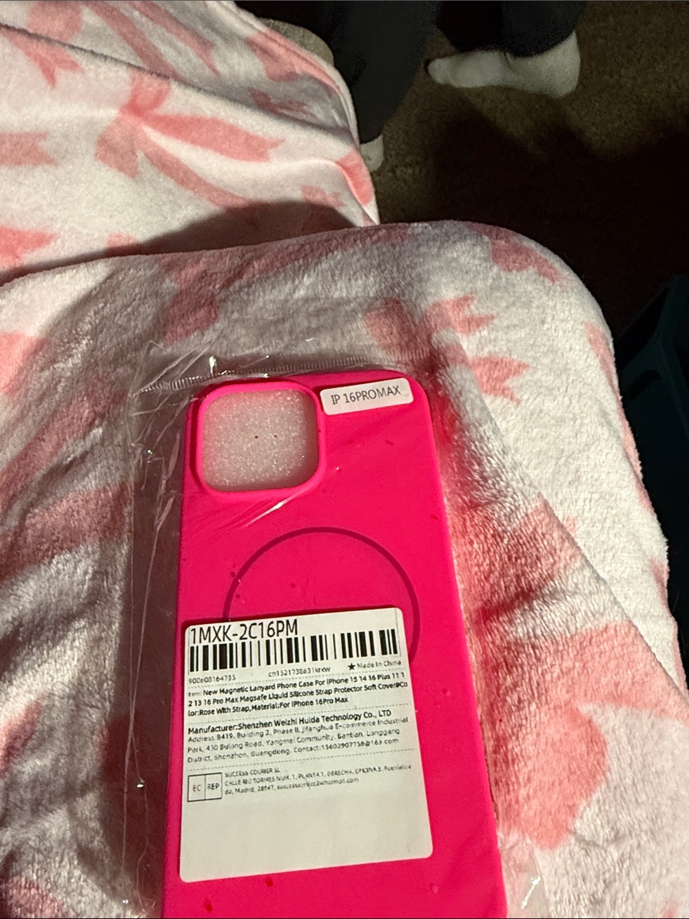 Hot Pink iPhone Case Compatible with iPhone 16 ProMax